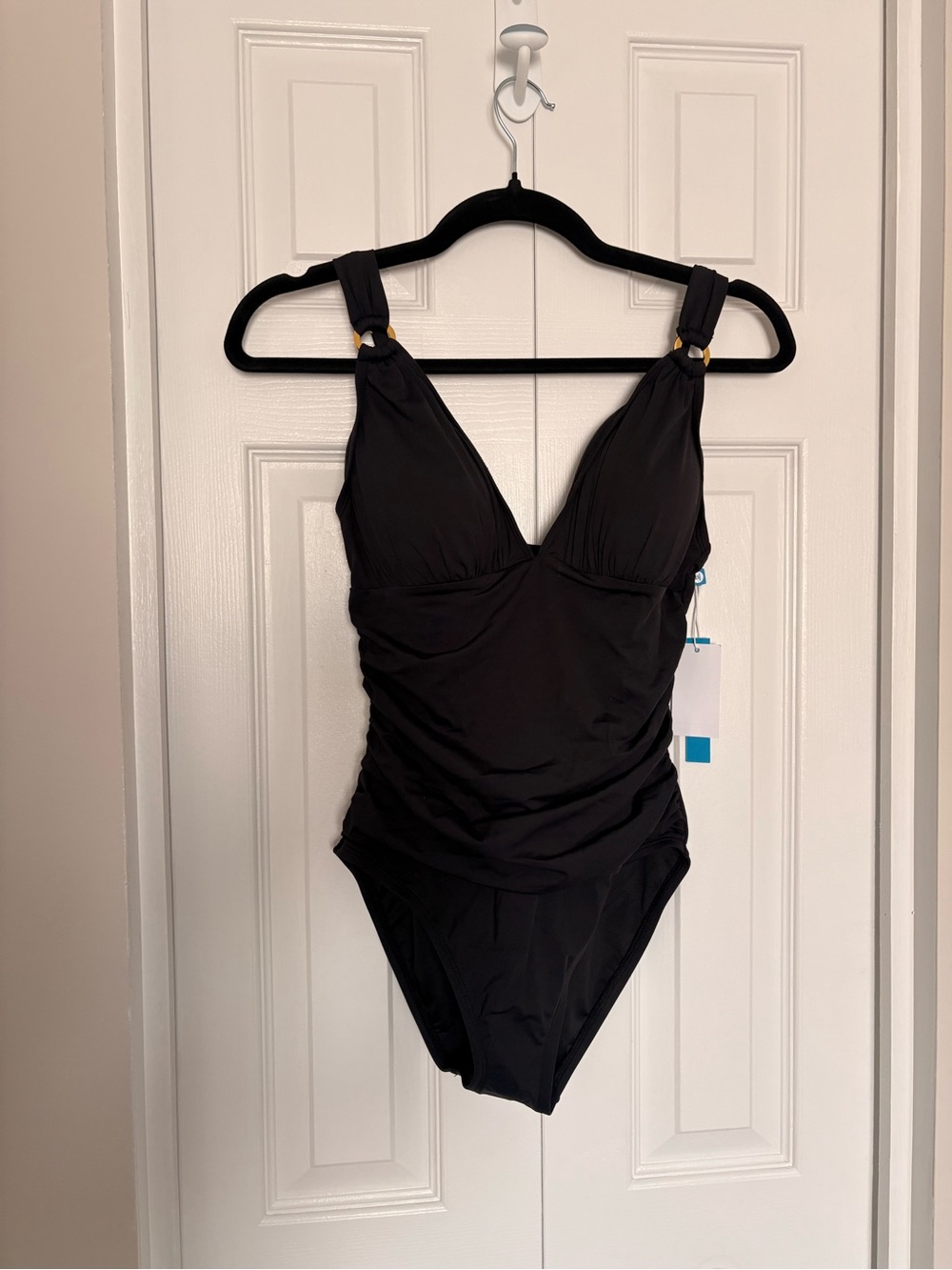 NWT - Bleu Rod Beattie Classic Black One-Piece Swimsuit